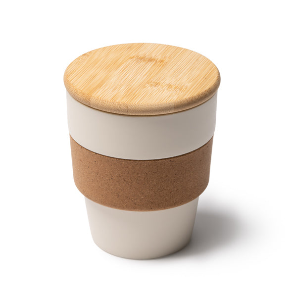 Vaso con tapa personalizado