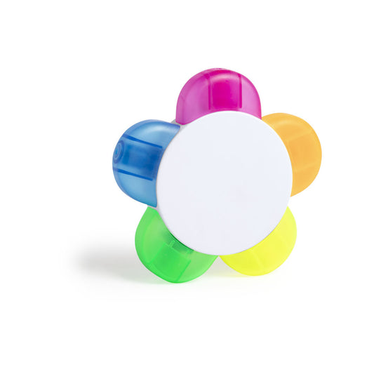 Marcador 5 colores flor