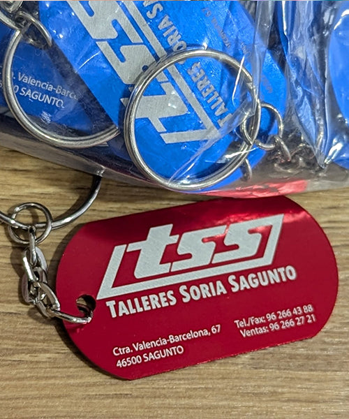 Llavero comercial, descuento por cantidad