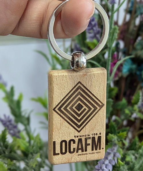 Llavero de madera, descuento por cantidad