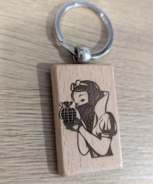 Llavero de madera, descuento por cantidad