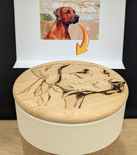 Vaso con tapa personalizado