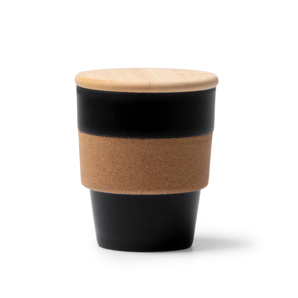 Vaso con tapa personalizado