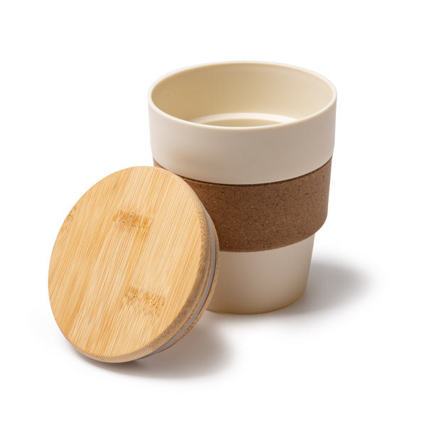 Vaso con tapa personalizado