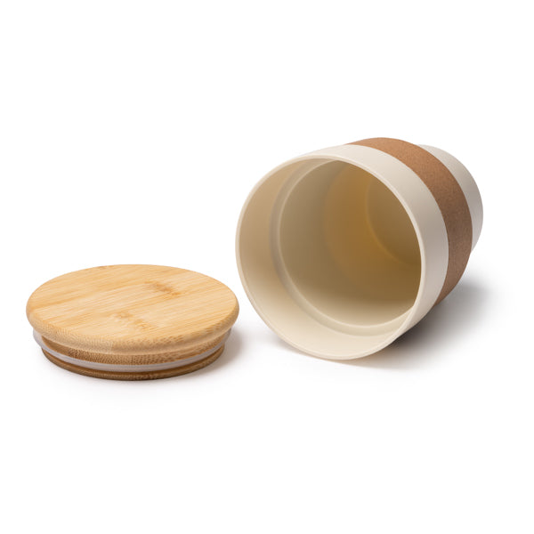 Vaso con tapa personalizado