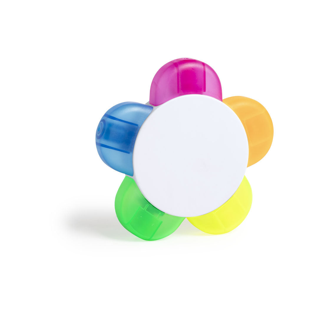Marcador 5 colores flor