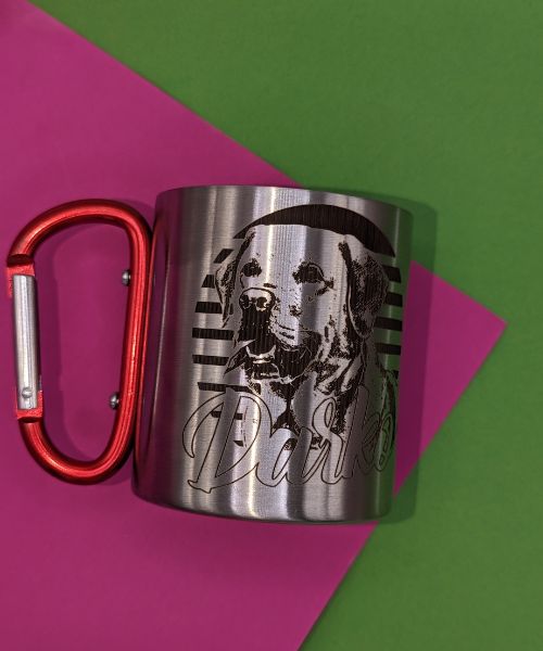 Taza de Acero con Mosquetón