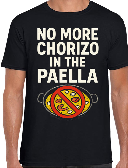 No more chorizo in the paella